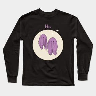 His, Matching ghost couple style 4 Long Sleeve T-Shirt